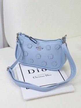 کیف دستی/دوشی زنانه مدل کوچ Coach کد SH1489 (آبی روشن)