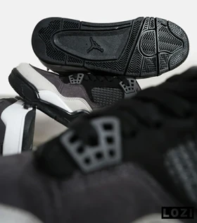 کتانی ساق‌دار زنانه و مردانه خاکستری Nike air jordan 4