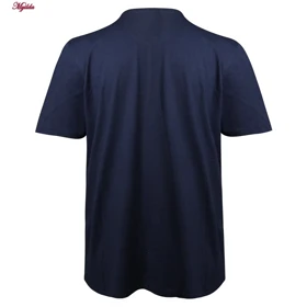 تیشرت آستین کوتاه مردانه مدل پنبه‌ای رنگ سرمه ای کد 5315-S-NR