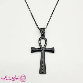 گردنبند صلیب مشکی