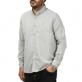 پیراهن آستین بلند لینن مردانه مدل 610598