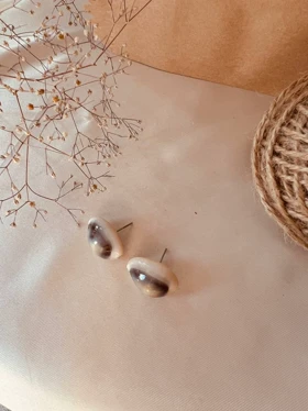 گوشواره صدف طبیعی