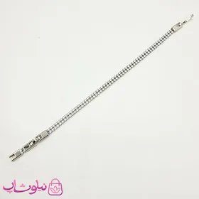 دستبند دخترانه ژوپینگ طرح تنیسی نقره ای