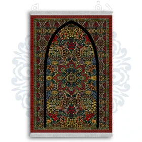 فرشینه از جنس پارچه هازان مخمل ترک طرح سجاده برند دفه کد DSJ 89