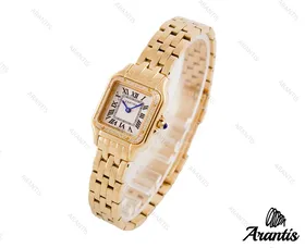 ساعت کارتیه زنانه Panthere طلایی نگین‌دار سایز اسمال w-6083