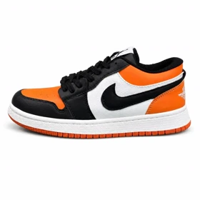 کفش کتانی زنانه مدل جردن وان مشکی نارنجی Nike Air Jordan1