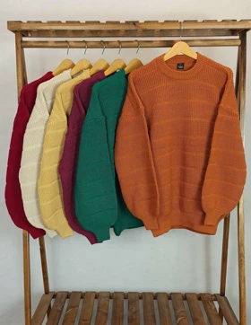 بلوز بافت (نارنجی)