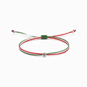 دستبند البرنادو استیل رنگ ثابت با بند پرچم ایران