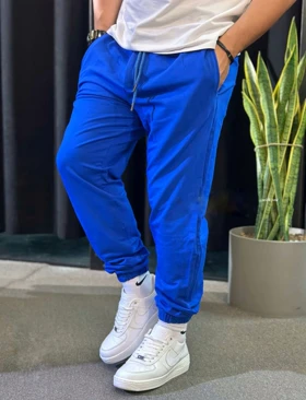 شلوار جاگر آبی دورس سه نخ اورجینال دیلم