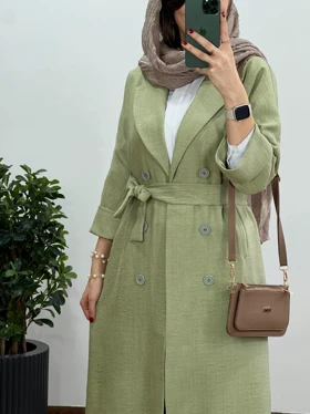 مانتو بلند شانتون بلکا(با ارسال رایگان)