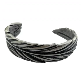 دستبند مردانه بنگل طرح پر