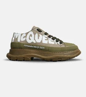 کفش کتانی نیم ساق سبز Alexander McQueen