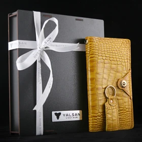 ست هدیه چرم یلسان مدل رادیس کد NHL-GC-062 (زرد)