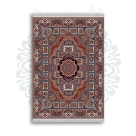 فرشینه از جنس پارچه هازان مخمل ترک طرح سنتی و مدرن برند دفه کد DAMG115