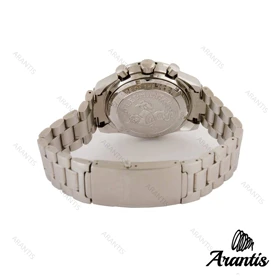 ساعت اومگا اسپیدمستر مردانه استیل صفحه مشکی m-9635