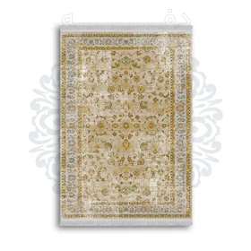 *جدید* فرشینه از جنس پارچه شانل مخمل ترک طرح فانتزی برند دفه کد 1119