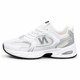 کتانی خارجی مردانه مدل نیوبالانس 530 سفید نقره ای New Balance