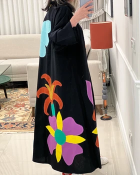 پیراهن تکه دوزی لینن