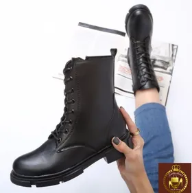 بوت بندی زنانه چرم پلاس