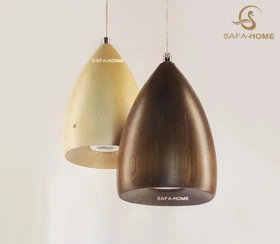 چراغ آویز چوبی طرح سرو 2