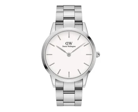 ساعت دنیل ولینگتون مردانه نقره ای صفحه سفید Dw-3461-G