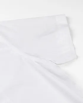پیراهن سفید ساده مردانه 4046