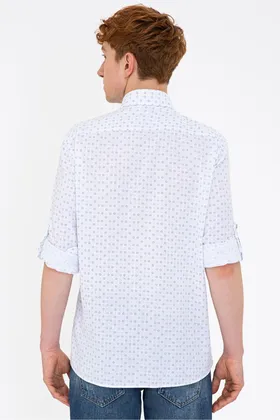 پیراهن سفید مردانه G081SZ004.000.1227386