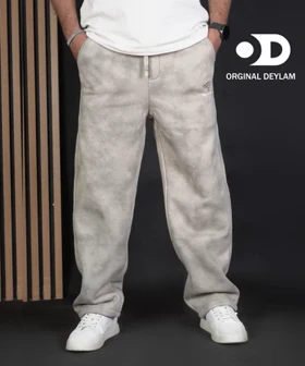 شلوار واید بگ طوسی-دودی مستر کوالیتی فول بگ با تضمین کیفیت کد 709-18