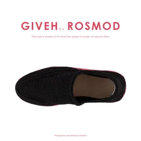 گیوه مشکی/قرمز - Giveh Blk/Red