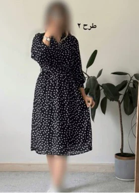 پیراهن حریر سرمه سری 21