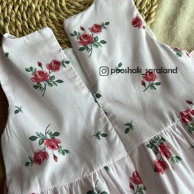سارافون بچگانه طرح گل سایز 100 تا 140 وارداتی