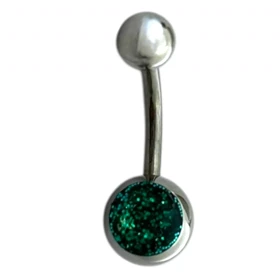 پیرسینگ ناف نگین‌دار طرح دایره