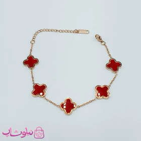 دستبند دخترانه مدل ونکلیف رز گلد کد 1897