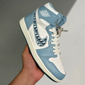 کفش ایرفورس کاستوم طرح نایک Dior x Air Jordan 1 High OG