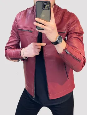 کت چرم 7786 جیگری