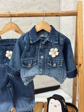 کت و بیلر جین بچگانه بابونه