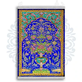 فرشینه از جنس پارچه هازان مخمل ترک طرح سنتی و مدرن برند دفه کد DDSS234