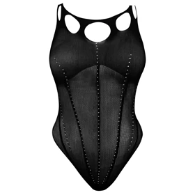 بادی فانتزی مشکی مدل نگین‌دار کد 4860-7192