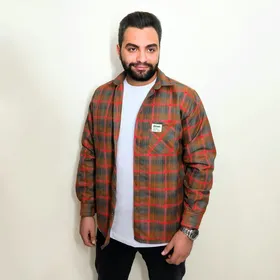 پیراهن پشمی مردانه چهارخانه