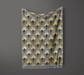 شال مبل ریش دار sofa shawl 92