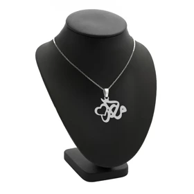 آویز اسم مادر و زنجیر نقره روز مادر نقره 925