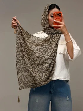 شال نخی سنگی (نسکافه ای)