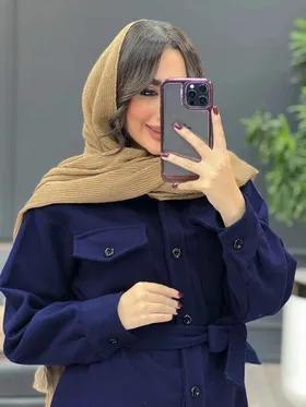 شکت جلو دکمه کمر دار