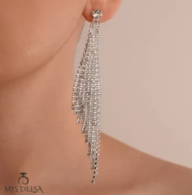 گوشواره جواهری نگین‌دار