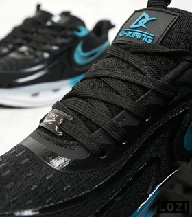 کفش کتانی مردانه مشکی آبی NIKE pegasus 33