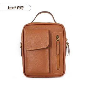 کیف دوشی چرم مدل ساسان HJ20
