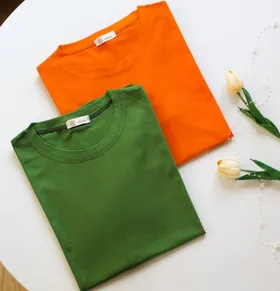 تیشرت ساده مدادرنگی کد 752