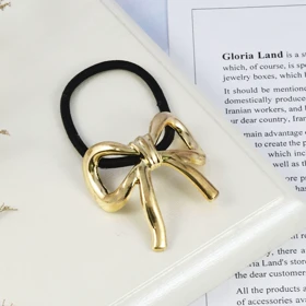 کش مو زنانه مدل پاپیونی فلزی کد 2113