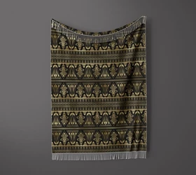 شال مبل ریش دار sofa shawl 292