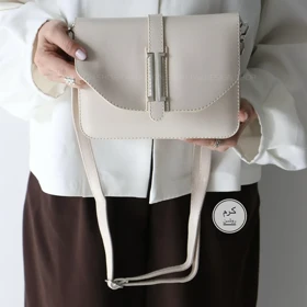 کیف زنانه مجلسی مدل کایا (کرم روشن)